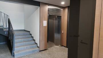 Фото номера Апартаменты с 1 спальней Апартаменты Rybalsky Studio Apartment Podil - Dnipro View г. Киев 13