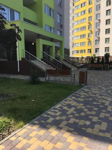 Фото номера Апартаменты с 1 спальней Апартаменты Ул.А.Каблукова, д.27 г. Киев 31