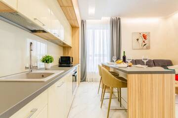 Фото номера Апартаменты с 1 спальней Апартаменты Jack Residence with pool on the roof г. Киев 52