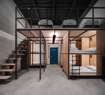 Фото номера Кровать в общем номере на 9 гостей Хостелы A-HOSTEL г. Киев 2