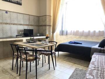 Фото номера Апартаменты с 2 спальнями Апарт-отели Modern Aparthotel near metro Pecherska г. Киев 6