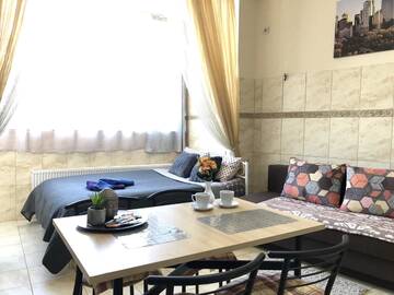 Фото номера Апартаменты с 2 спальнями Апарт-отели Modern Aparthotel near metro Pecherska г. Киев 10