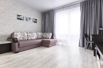 Фото номера Апартаменты с 1 спальней Апартаменты Apartment with white bedroom KPI, Ohmatdet г. Киев 11
