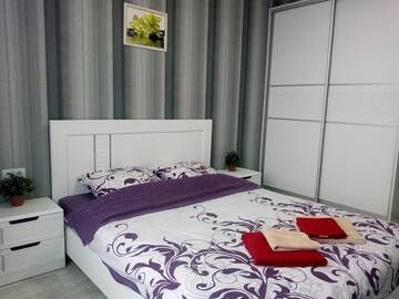 Фото номера Апартаменты с 1 спальней Апартаменты Apartment with white bedroom KPI, Ohmatdet г. Киев 15