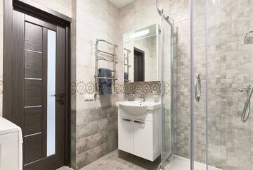 Фото номера Апартаменты с 1 спальней Апартаменты Apartment with white bedroom KPI, Ohmatdet г. Киев 22