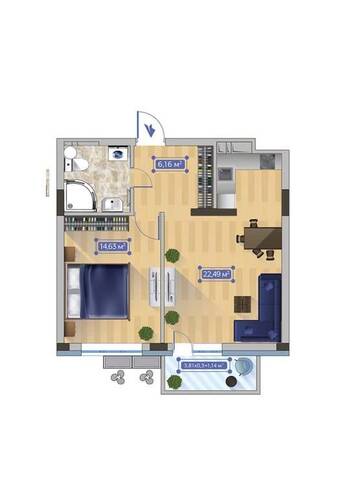 Фото номера Апартаменты с 1 спальней Апартаменты Apartment with white bedroom KPI, Ohmatdet г. Киев 36