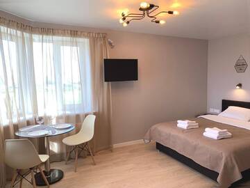 Фото номера Апартаменты с 1 спальней Апартаменты Superb Studio near airport Kiev (Zhuliany) г. Киев 25