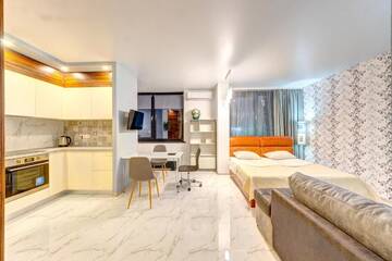 Фото номера Апартаменты с 1 спальней Апартаменты Apartments near Olympic г. Киев 41