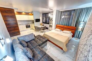 Фото номера Апартаменты с 1 спальней Апартаменты Apartments near Olympic г. Киев 30