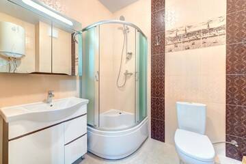 Фото номера Апартаменты с 2 спальнями Апартаменты Three bedroom apartment on Lybidska г. Киев 14