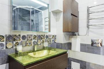 Фото номера Апартаменты с 1 спальней Апартаменты Cozy apartment panoramic window at riderside г. Киев 11