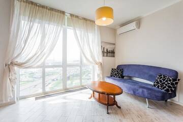 Фото номера Апартаменты с 1 спальней Апартаменты Cozy apartment panoramic window at riderside г. Киев 21