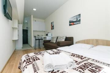Фото номера Апартаменты Делюкс Апартаменты My SmartApart Hotel Today г. Киев 23