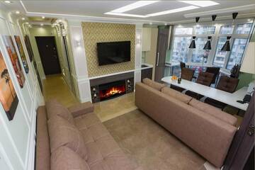 Фото номера Апартаменты с 2 спальнями Апартаменты Hammam , big Jacuzzi ,Sauna , 2 bedroom , Khrechatik г. Киев 71