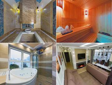 Фото номера Апартаменты с 2 спальнями Апартаменты Hammam , big Jacuzzi ,Sauna , 2 bedroom , Khrechatik г. Киев 47