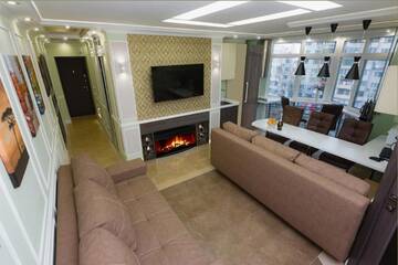 Фото номера Апартаменты с 2 спальнями Апартаменты Hammam , big Jacuzzi ,Sauna , 2 bedroom , Khrechatik г. Киев 32