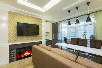 Фото номера Апартаменты с 2 спальнями Апартаменты Hammam , big Jacuzzi ,Sauna , 2 bedroom , Khrechatik г. Киев 10